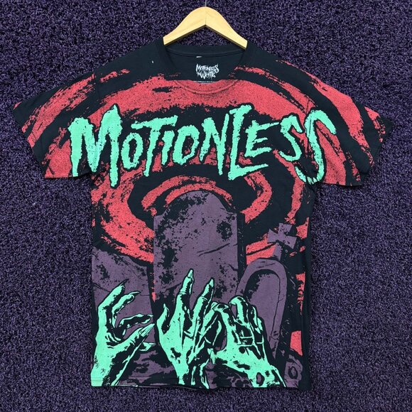Motionless in White Graveyard Shift Metal Band T-Shirt M - Picture 1 of 4